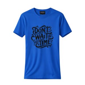printed blue tshirt